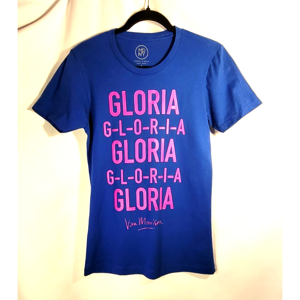 NWOT Van Morrison Graphic T-Shirt "Gloria" Cotton Ladies L /Men's S / Unisex
